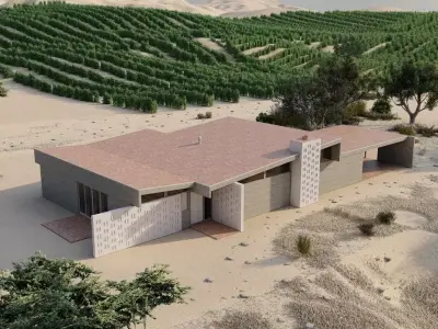 pack Casa Scene-3 villa-two modern house 3D model