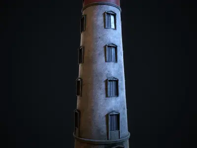 Lighthouse Low-poly 3D model