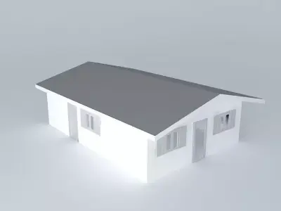 Decochalet 2015 YANS ground floor with roof Free 3D model