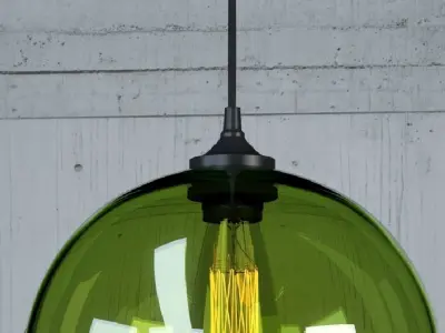 Hanging lamp 2 Loft Design 3D model