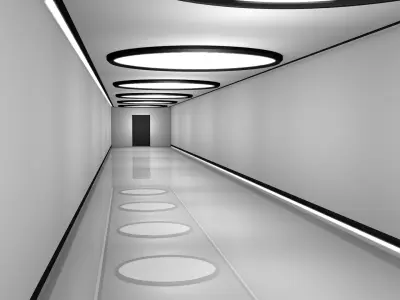 Sci Fi Corridor 3D model 23