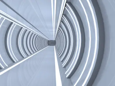 Sci fi Interior 3D model 7
