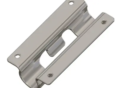 Door Latch Steel Bracket 3D print model