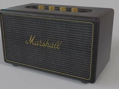 Marshall Stanmore Black Multi-Room Wifi Speaker 3D model