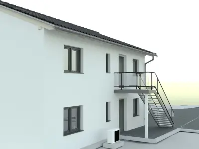 Contemporary cottage house 3D model