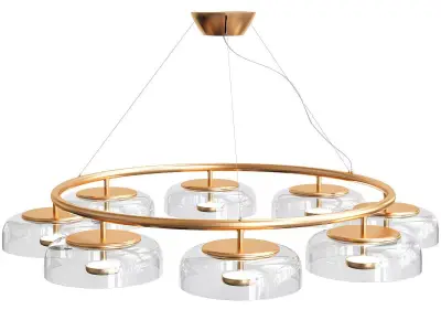 Nuura Blossi 8 Pendant Nordic Gold 3D model