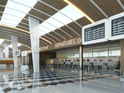  Modern Airport Interior 