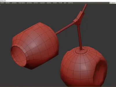 BRANCHING BUBBLES BB 03 31 Low-poly 3D model