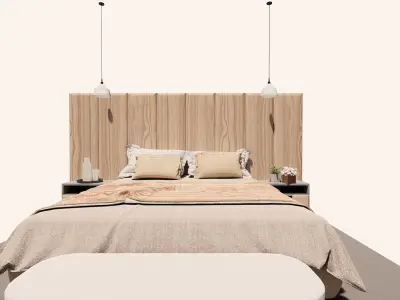 Modern Ceiling Pendant Light - Minimalist Metal Lamp 3D Model 3D model