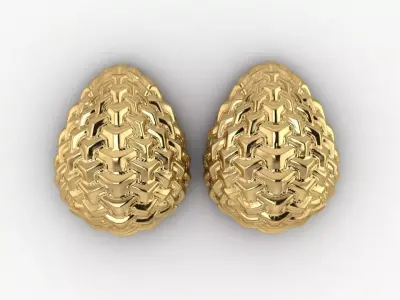 earring solenne 3D print model