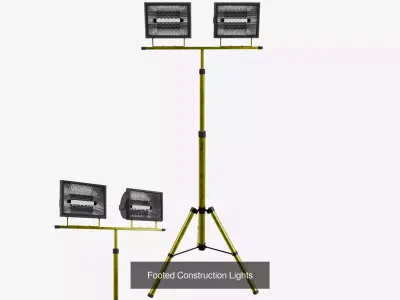 Three Detailed Mobile Lights 3D Model Pack