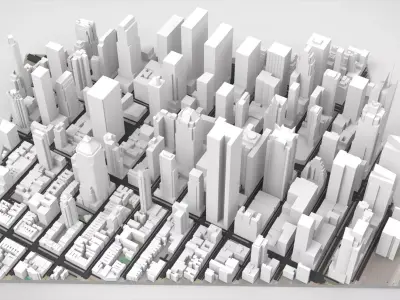 Broadway New York State United States 3D model