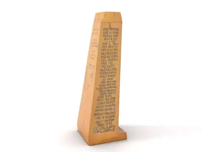 Ancient Stone Obelisk model pack Low-poly 3D model
