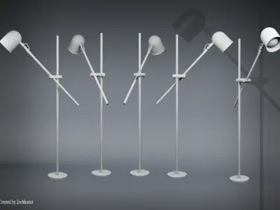Floor Lamp 01 3D model purchase