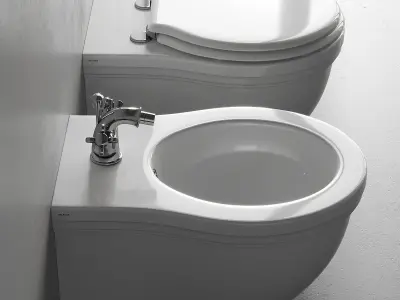 Galassia Ethos Wall Hung WC Art 8439 Art 8440 3D model