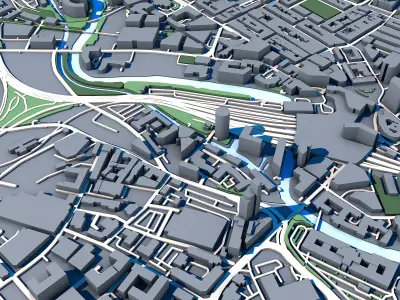City Central Leeds Building Office Architecture Wellington  3D model