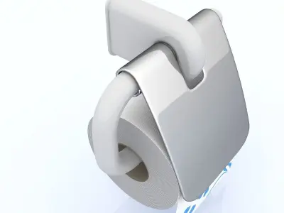 Toilet Paper 01 3D model