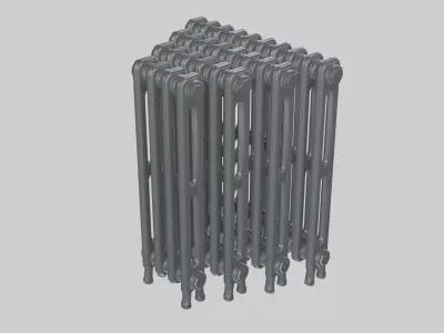 Classic Cast Iron Radiator 2C Collection 3D model