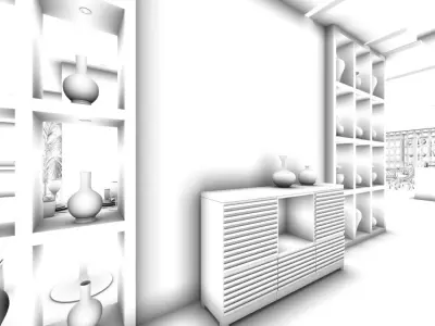Business Restaurant - Coffee - Banquet  203 3D model