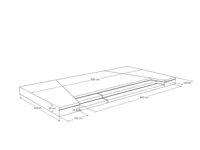 registration table and photowall 3D model