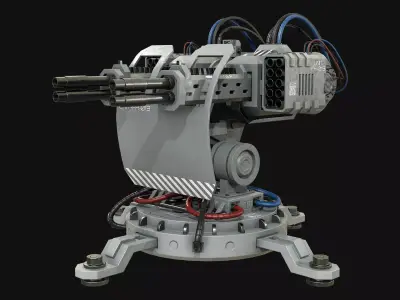 Turret Concept-2-Grey 3D model