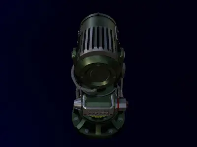The Searchlight  Low-poly 3D model