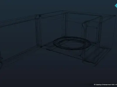 Microwave Low-poly 3D model