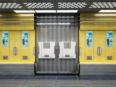 SCI FI INTERIOR SCENE 3D model