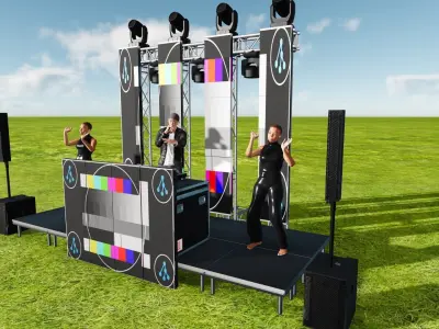 Montaje fiesta tipo 5 REPENCE R2 Low-poly 3D model