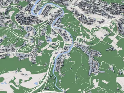 San Sebastian City Spain 3D model