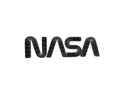 NASA 1975 Logo v2 001 Free low-poly 3D model