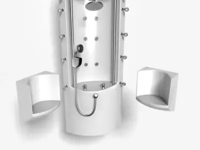 Shower Panel 3D model