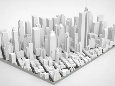 Broadway New York State United States 3D model