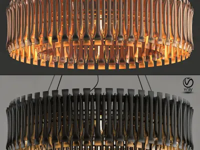 MATHENY CHANDELIER by DELIGHTFULL Copper 3D model
