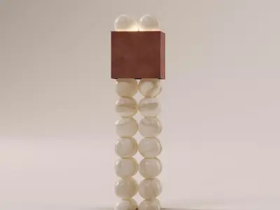 Luxury Sculptural Floor Lamp Free 3D model