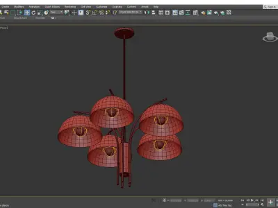 MARCEL CHANDELIER Low-poly 3D model