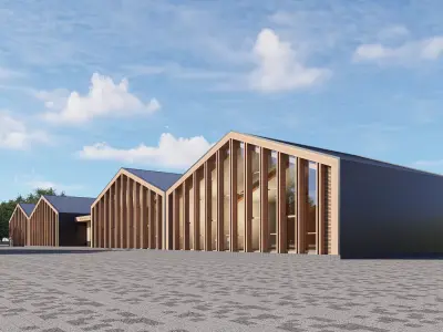 Research and Technology Center Low-poly 3D model