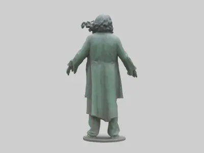 The Doors statue model 3D model