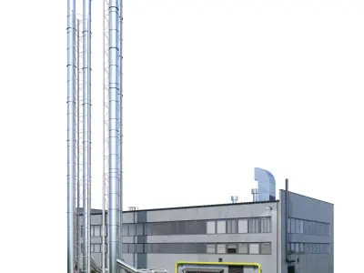 Boiler house 3D model