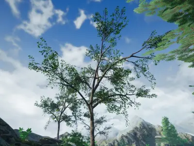 Mountain Nature pack Low-poly 3D model