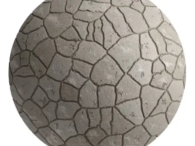 Ston Wall Material 5- By 3 color Pbr By Sbsar 4k Texture