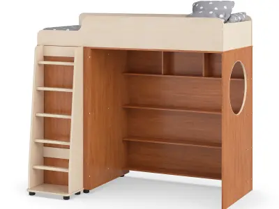Legenda K05 with LP04 kids modular bed 3D model