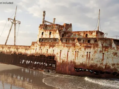  Rusty Cargo Ship Wreck Vessel Old Rust Brown 