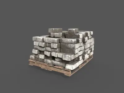 Pile Of Bricks 3D model