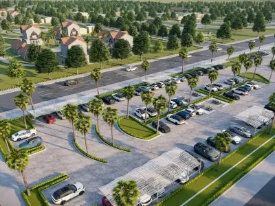 Architecture undergraduate thesis landscape theme park 3D model