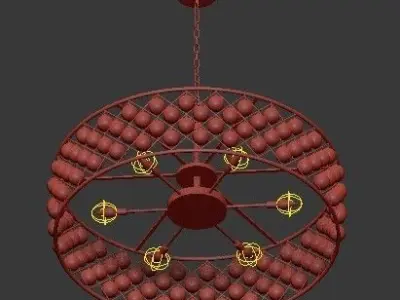 Spencer Hoop Chandelier 3D model