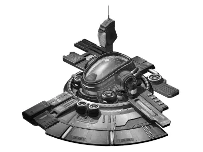 Machinery - Spacecraft - Functional Objects 01 3D model
