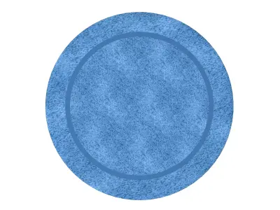 Round Carpet Free low-poly 3D model