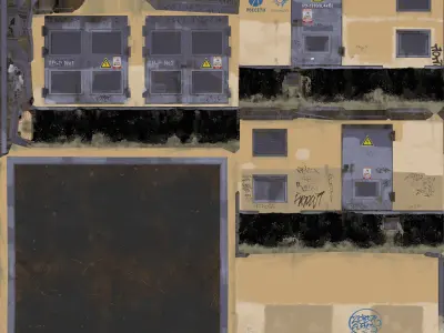 Transformer booth  Low-poly 3D model