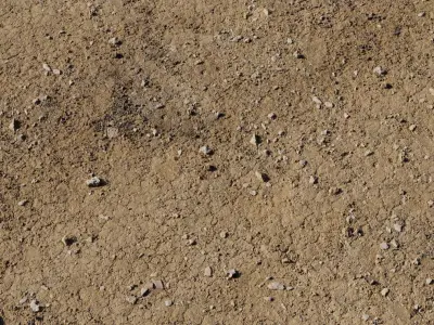 Compacted Clay Soil With Pebbles PBR Texture Texture